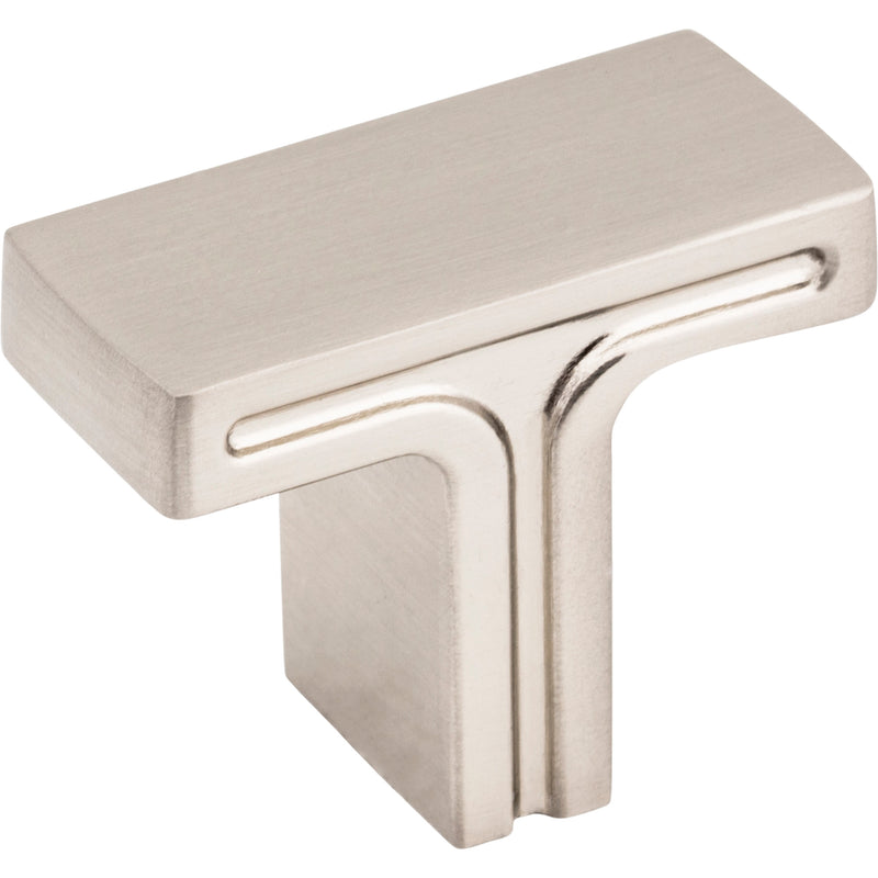 1-3/8" Overall Length Satin Nickel Rectangle Anwick Cabinet Knob