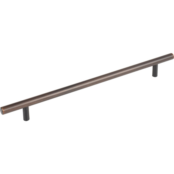 256 mm Center-to-Center Dark Brushed Bronze Naples Cabinet Bar Pull