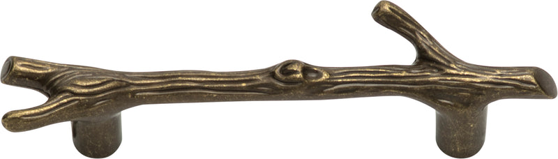 Twig Pull 3 Inch (c-c) Burnished Bronze