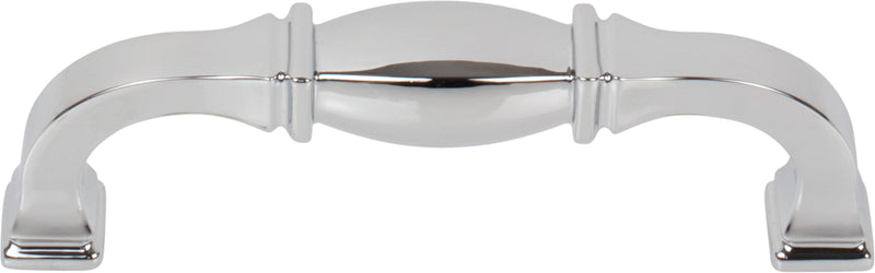 96 mm Center-to-Center Polished Chrome Audrey Cabinet Pull