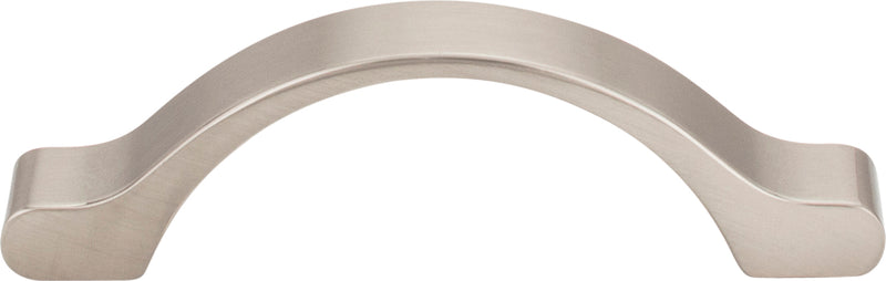 3" Center-to-Center Satin Nickel Arched Seaver Cabinet Pull