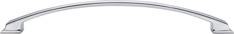 12" Center-to-Center Polished Chrome Arched Roman Appliance Handle