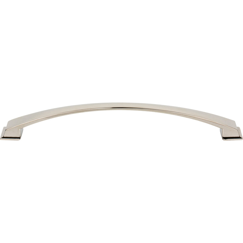 224 mm Center-to-Center Polished Nickel Arched Roman Cabinet Pull