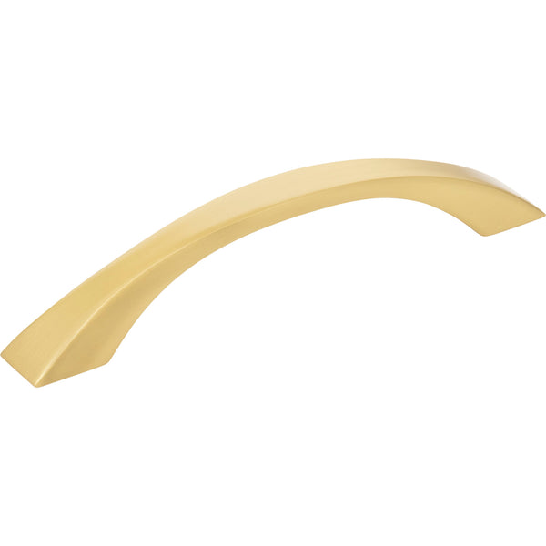 128 mm Center-to-Center Brushed Gold Flared Philip Cabinet Pull