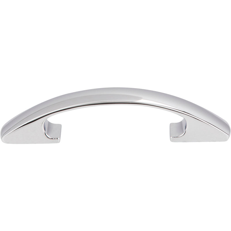 3" Center-to-Center Polished Chrome Arched Strickland Cabinet Pull