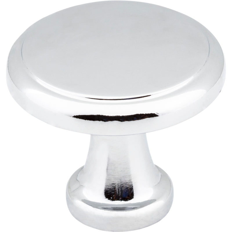 1-3/16" Diameter Polished Chrome Kenner Cabinet Mushroom Knob