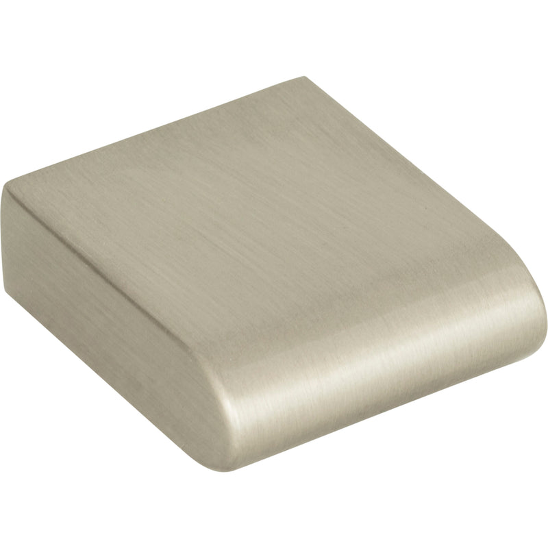 Round Rail Knob 1 1/8 Inch Brushed Nickel