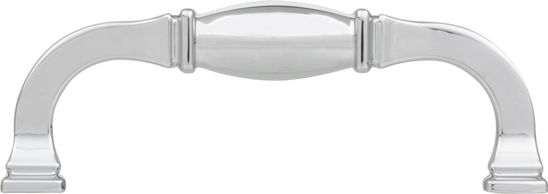 96 mm Center-to-Center Polished Chrome Audrey Cabinet Pull