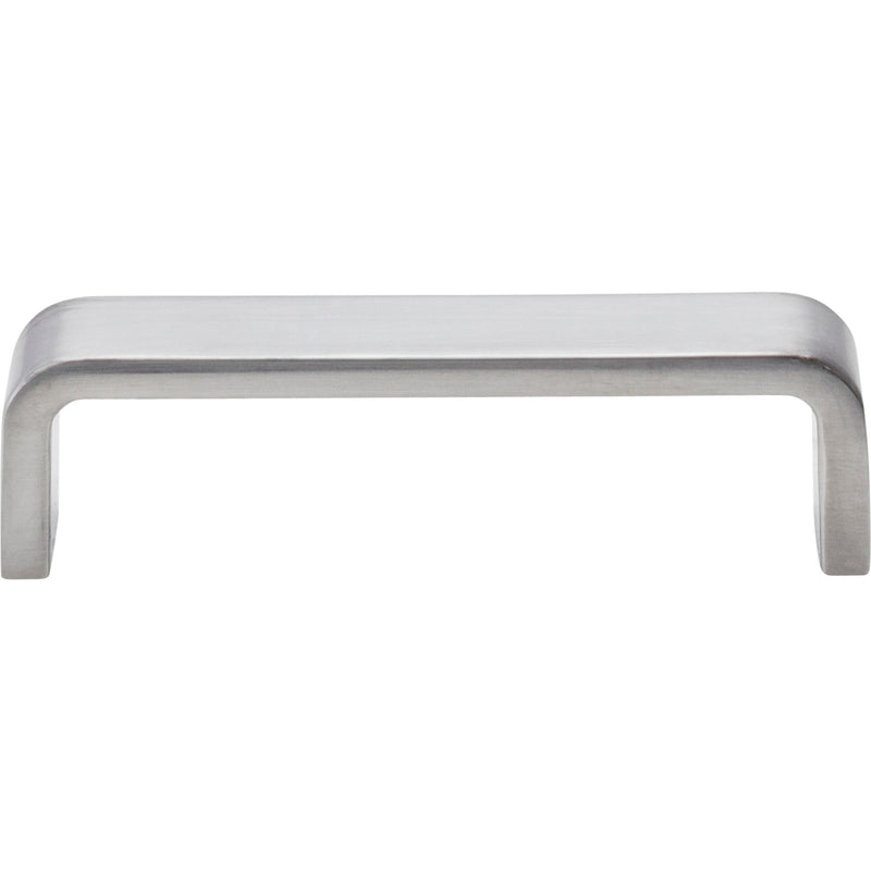 96 mm Center-to-Center Brushed Chrome Square Asher Cabinet Pull