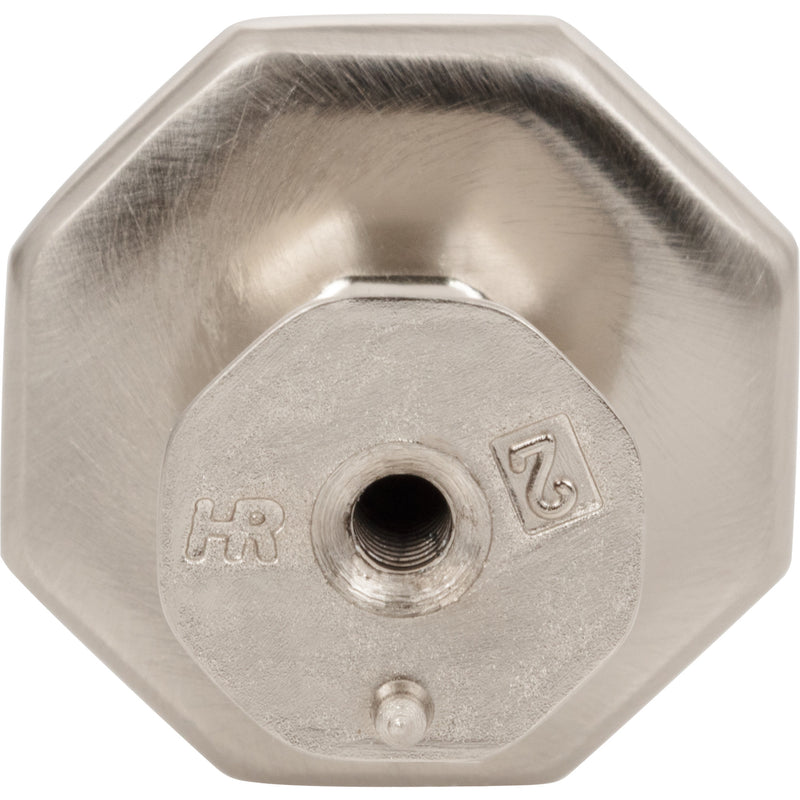 1-1/4" Overall Length Satin Nickel Octagonal Wheeler Cabinet Knob