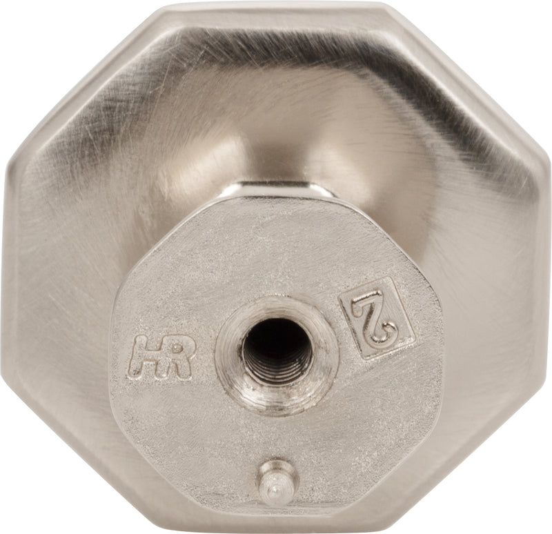 1-1/4" Overall Length Satin Nickel Octagonal Wheeler Cabinet Knob