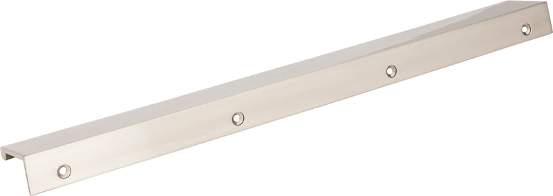 12" Overall Length Satin Nickel Edgefield Cabinet Tab Pull