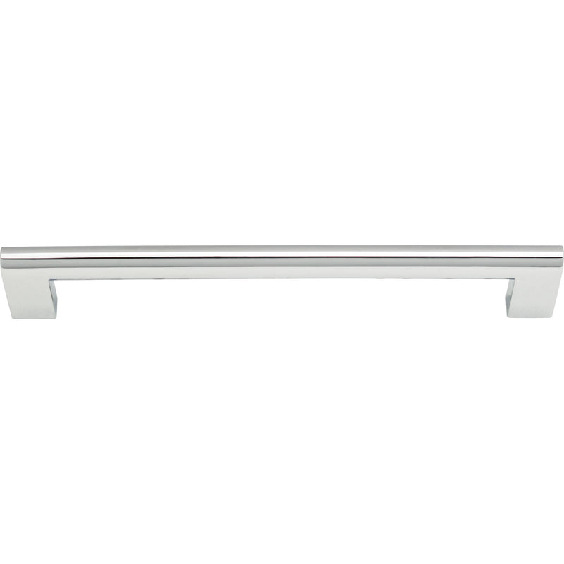 Round Rail Pull 7 9/16 Inch (c-c) Polished Chrome