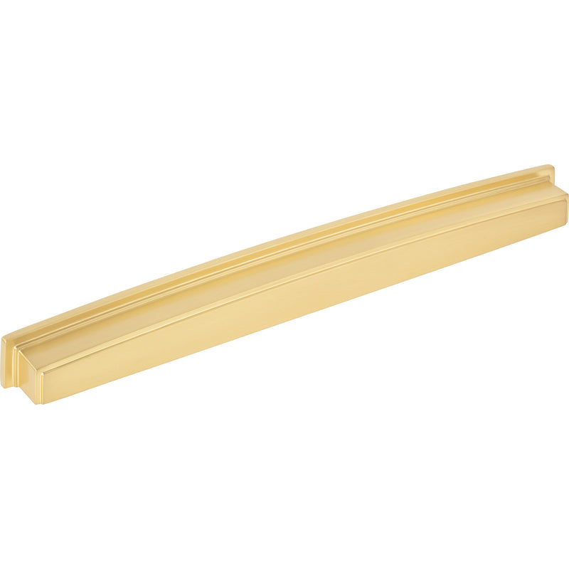 305 mm Center Brushed Gold Square-to-Center Square Renzo Cabinet Cup Pull