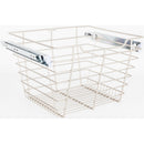Satin Nickel Closet Pullout Basket with Slides 16"D x 17"W x 11"H