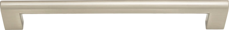 Round Rail Pull 7 9/16 Inch (c-c) Brushed Nickel