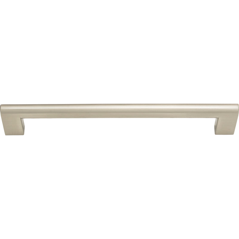 Round Rail Pull 7 9/16 Inch (c-c) Brushed Nickel