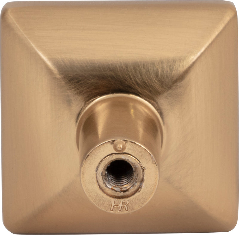 1-1/4" Overall Length Satin Bronze Walker 1 Square Knob