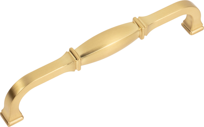 160 mm Center-to-Center Brushed Gold Audrey Cabinet Pull