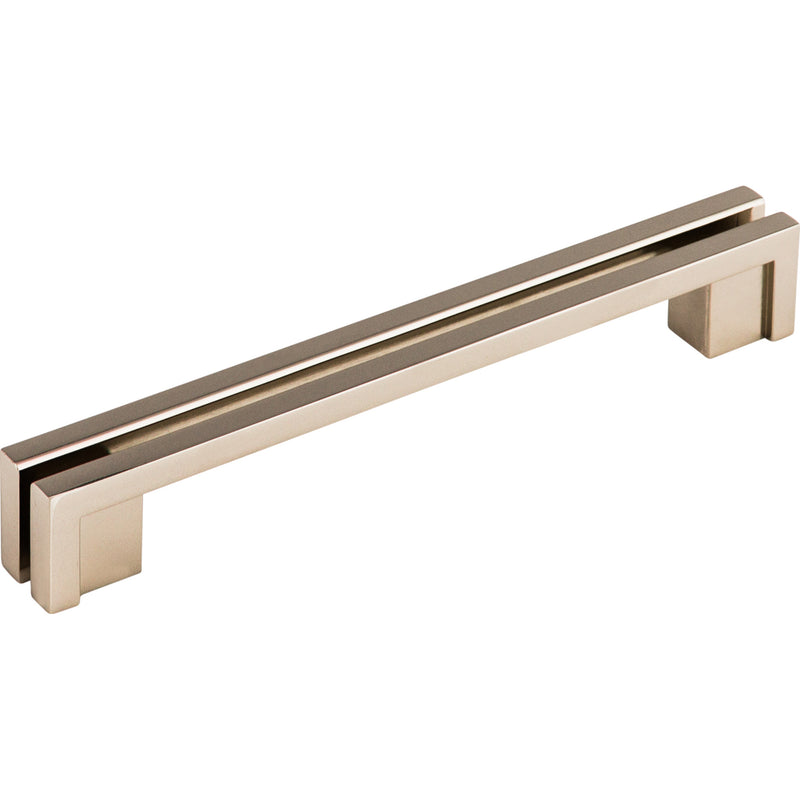 Flat Rail Pull 5 Inch (c-c) Polished Nickel