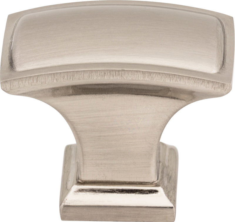 1-1/2" Overall Length Satin Nickel Rectangle Annadale Cabinet Knob