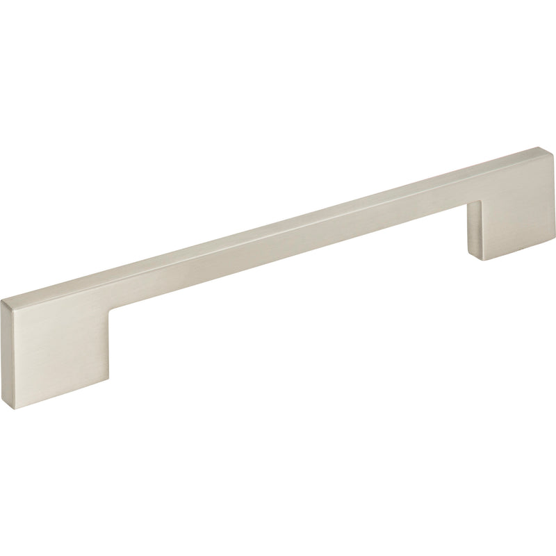 Thin Square Pull 7 9/16 Inch (c-c) Brushed Nickel