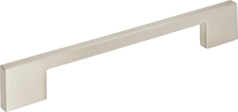 Thin Square Pull 7 9/16 Inch (c-c) Brushed Nickel