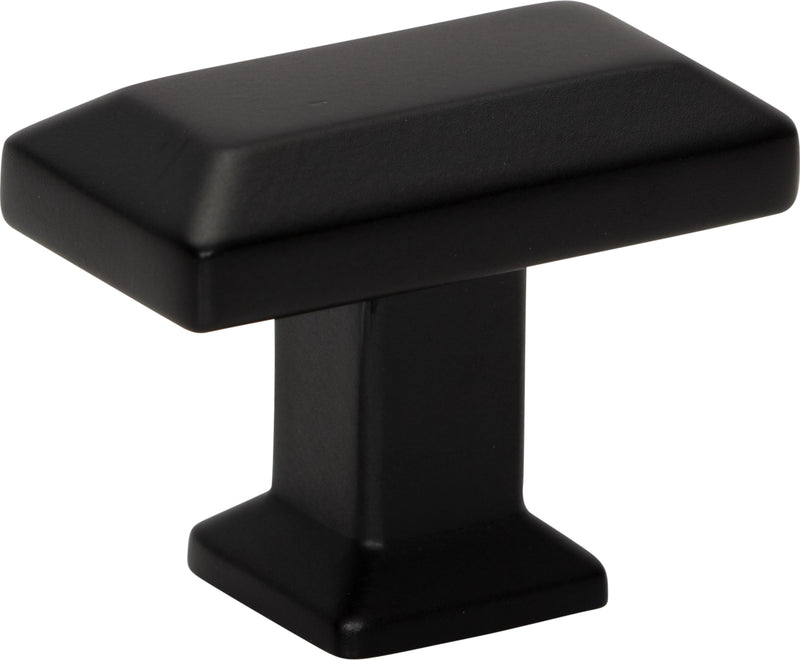 Sweetbriar Lane Rectangle Knob 1 3/8 Inch Matte Black