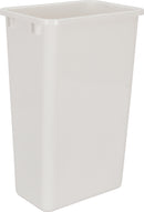 Double White 50 Quart Top-Mount Trashcan Pullout for 18" Opening