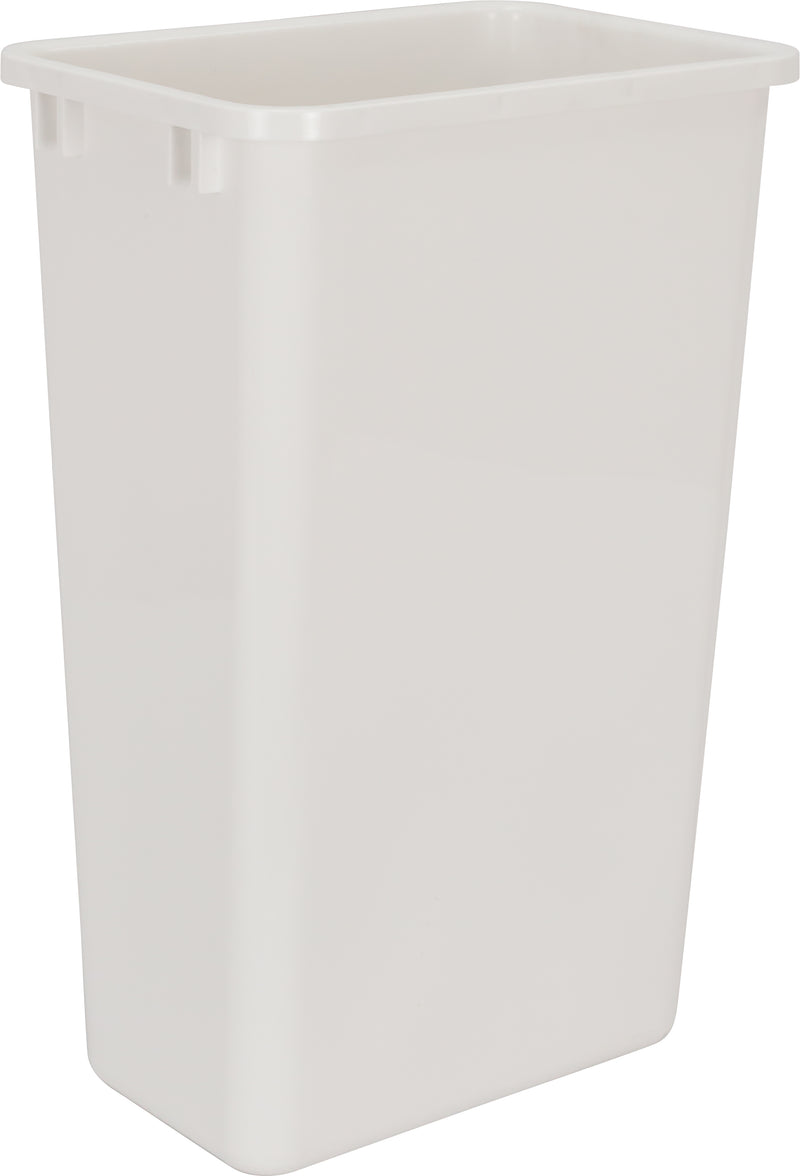 Double White 50 Quart Top-Mount Trashcan Pullout for 21" Opening