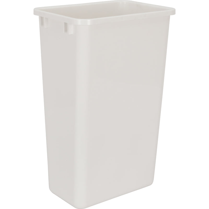 Box of 4 White 50 Quart Plastic Waste Containers