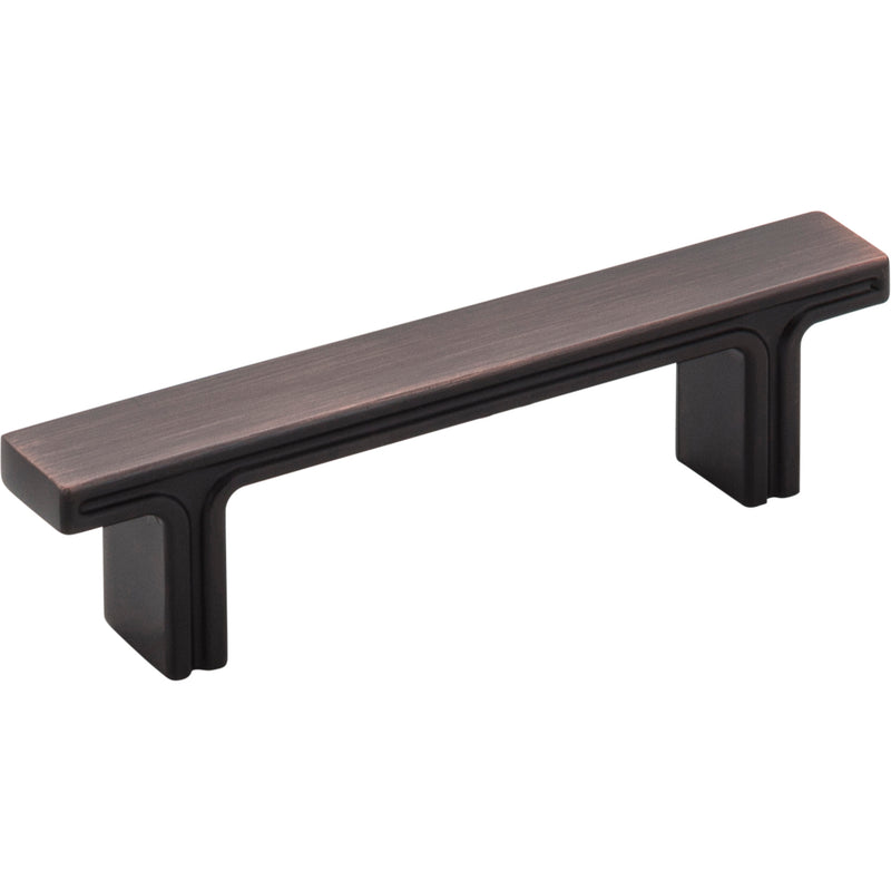 3" Center-to-Center Brushed Oil Rubbed Bronze Square Anwick Cabinet Pull