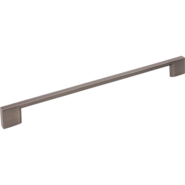 256 mm Center-to-Center Brushed Pewter Square Sutton Cabinet Bar Pull