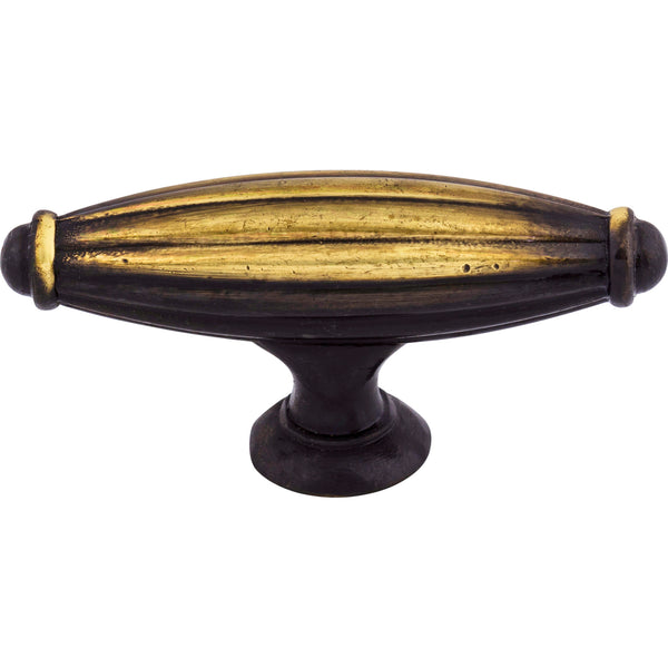 Tuscany T-Handle 2 5/8 Inch Dark Antique Brass