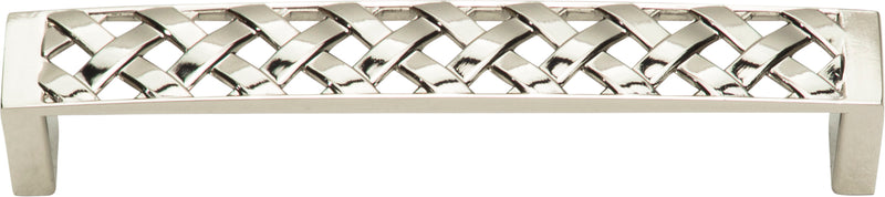 Lattice Pull 5 1/16 Inch (c-c) Polished Nickel