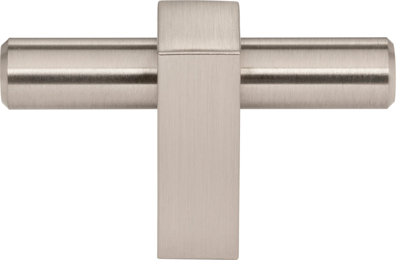 2-3/8" Overall Length Satin Nickel Larkin "T" Knob