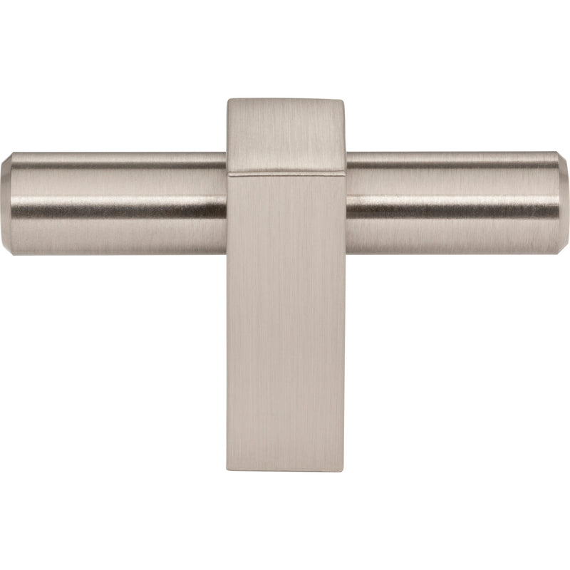 2-3/8" Overall Length Satin Nickel Larkin "T" Knob