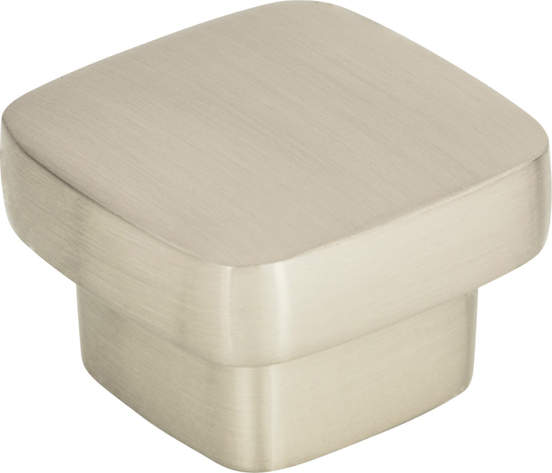 Chunky Square Knob Large 1 13/16 Inch Brushed Nickel