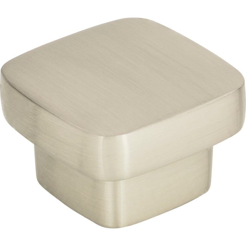 Chunky Square Knob Large 1 13/16 Inch Brushed Nickel