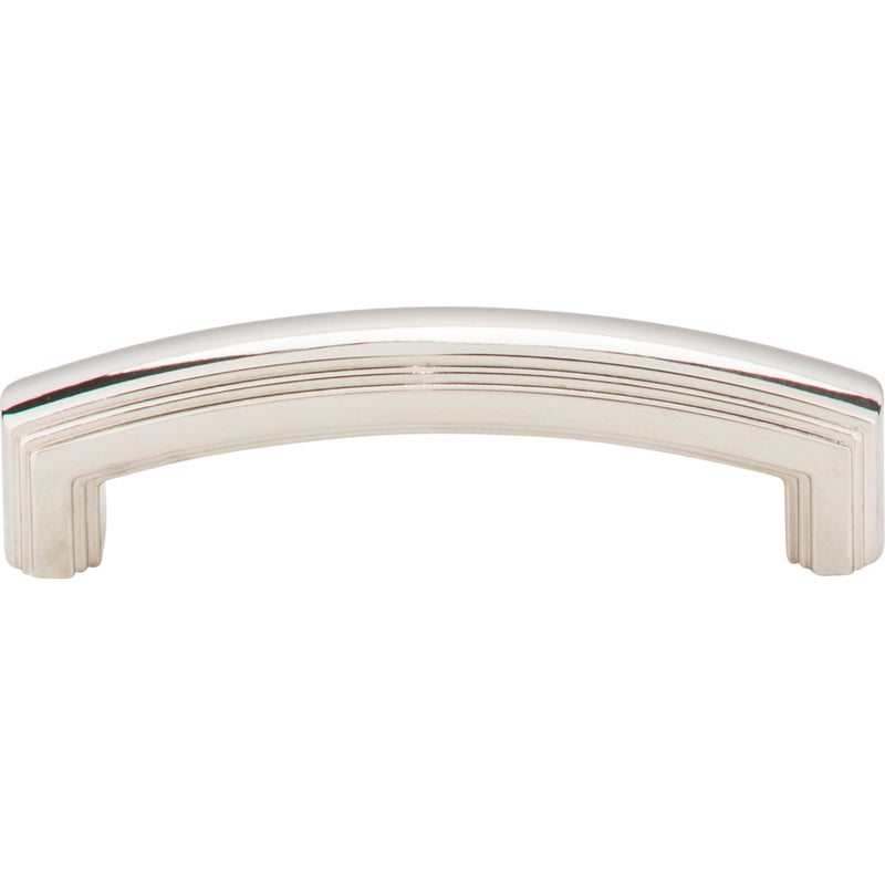 96 mm Center-to-Center Polished Nickel Delgado Cabinet Pull