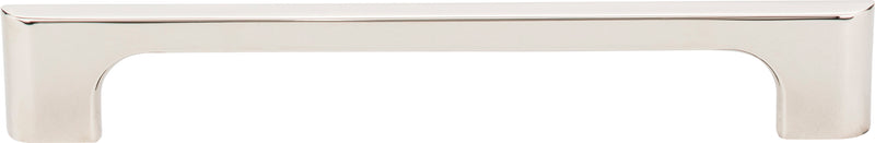 160 mm Center-to-Center Polished Nickel Asymmetrical Leyton Cabinet Pull