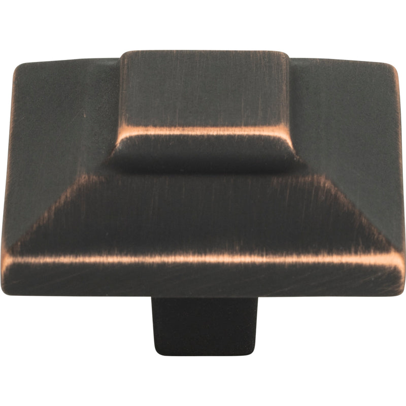 Trocadero Large Square Knob 1 1/2 Inch Venetian Bronze