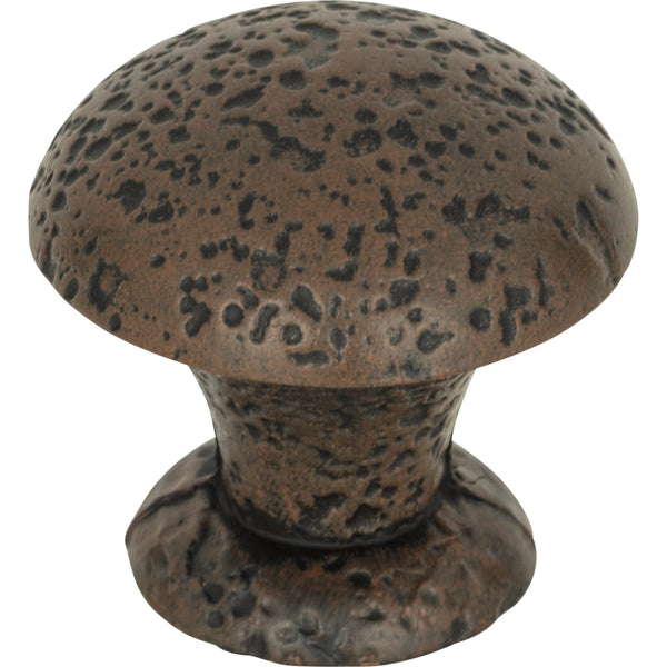 Olde World Knob 1 3/8 Inch Rust