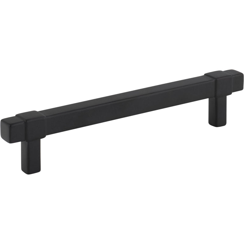 128 mm Center-to-Center Matte Black Square Zane Cabinet Pull