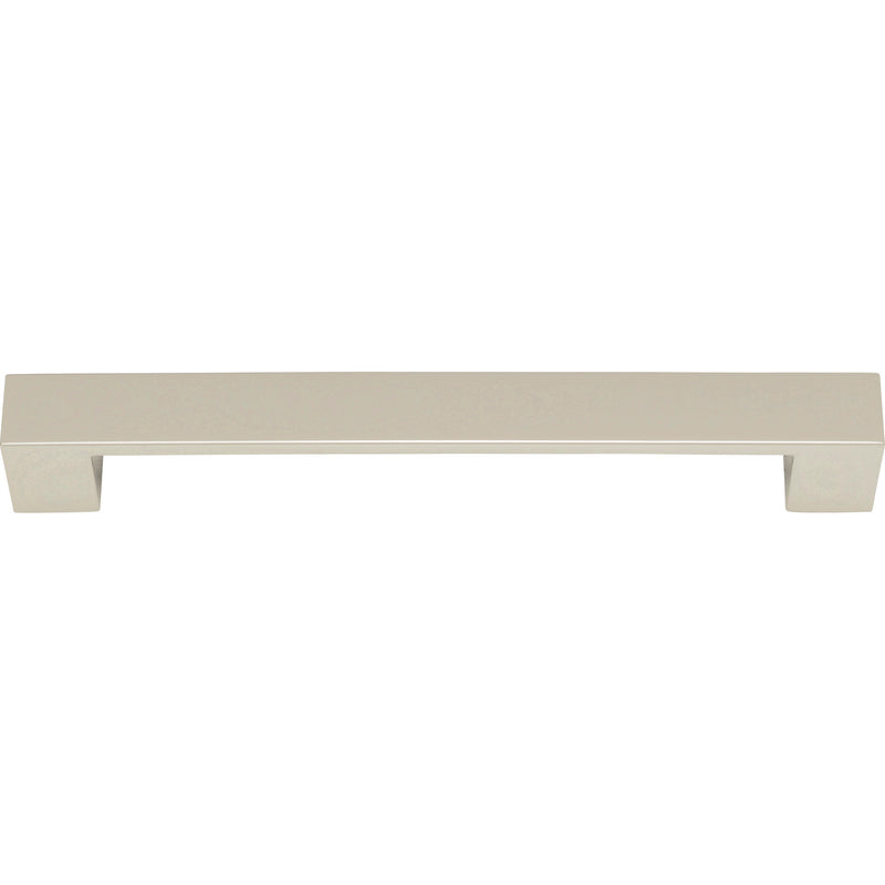 Wide Square Pull 7 9/16 Inch (c-c) Polished Nickel