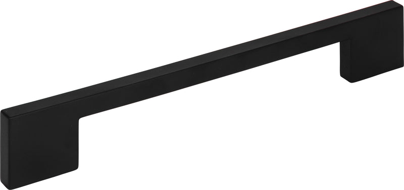 Thin Square Pull 7 9/16 Inch (c-c) Matte Black