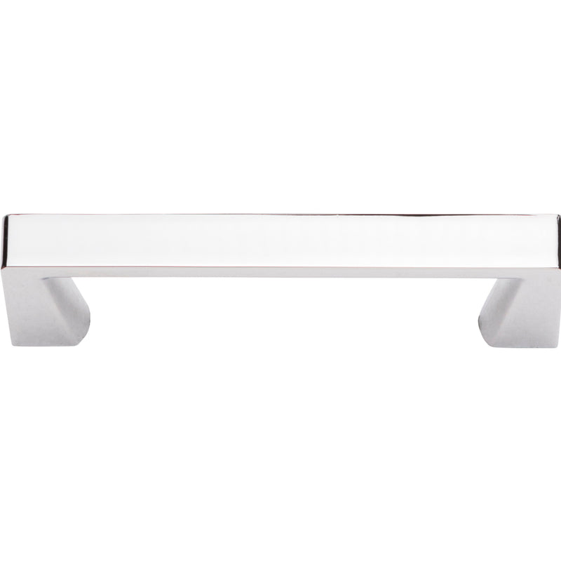 96 mm Center-to-Center Polished Chrome Square Boswell Cabinet Pull