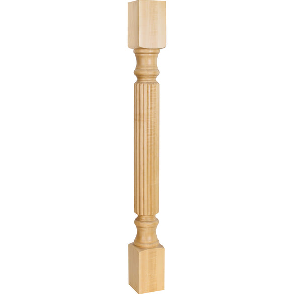 3-1/2" W x 3-1/2" D x 35-1/2" H White Birch Reed Post