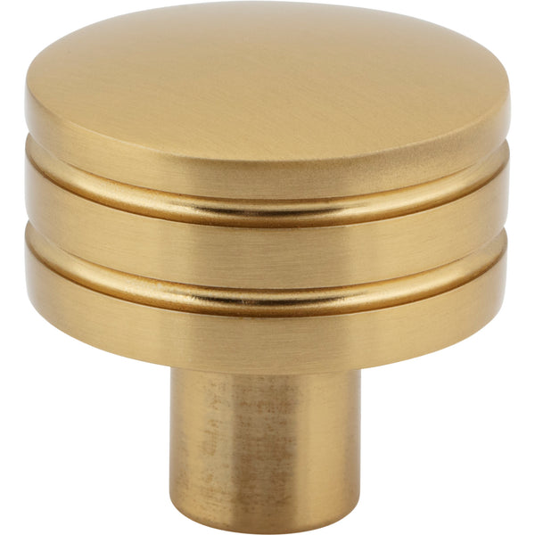 Griffith Knob 1 1/4 Inch Warm Brass