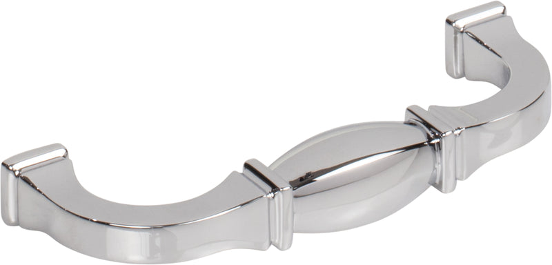 96 mm Center-to-Center Polished Chrome Audrey Cabinet Pull